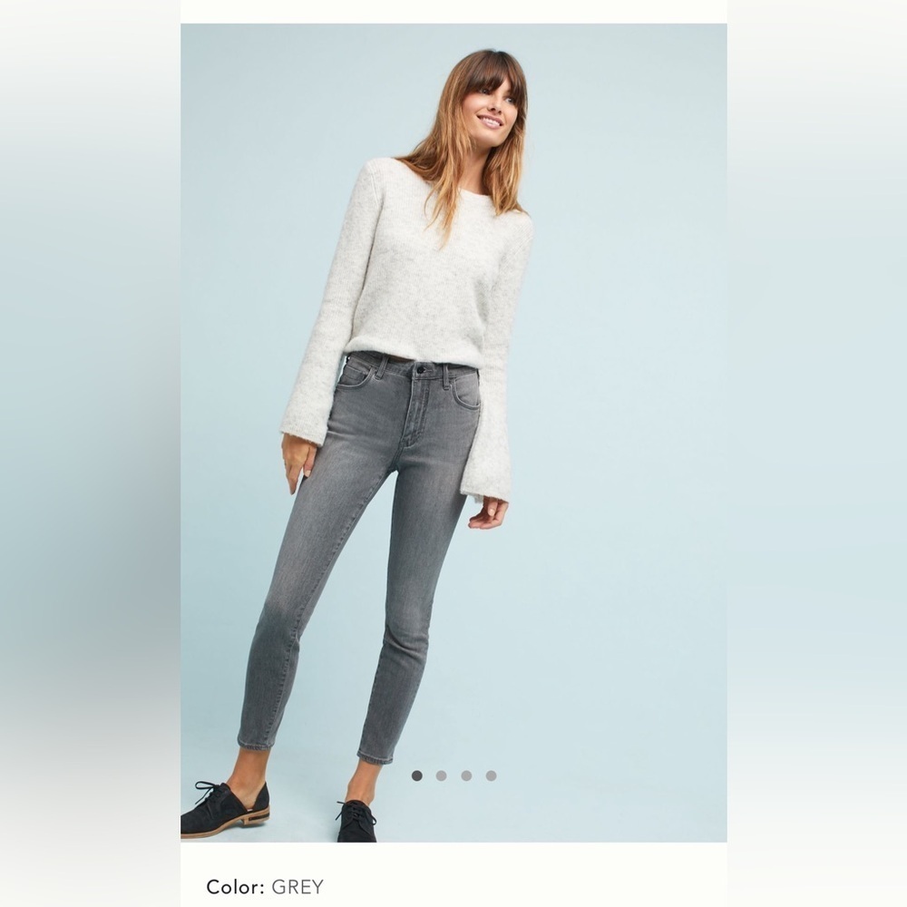 32 Anthropologie pilcro ultra high rise skinny jeans gray denim